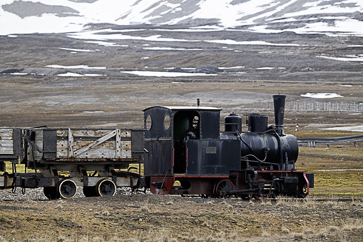 Train des mines -Svalbard